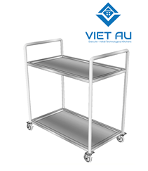 XE ĐẨY INOX 2 TẦNG - VIỆT ÂU