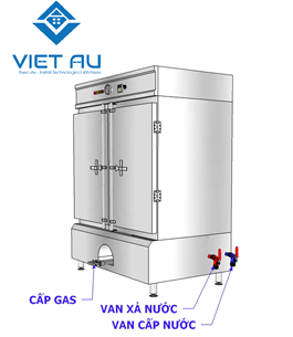 TỦ CƠM 60 KG DÙNG GAS + ĐIỆN